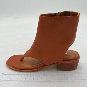 Wo wagas Brown Women’s Ankle Sandals Boots Chunky Low Flip Flop Open Toe